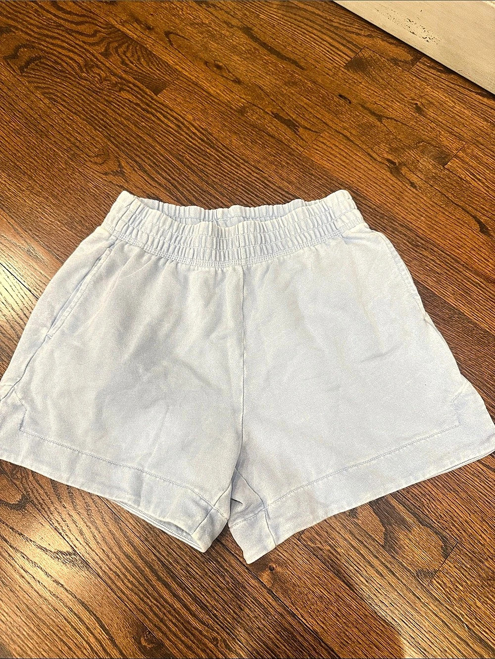 Aerie High Waist Shorts in White Like New